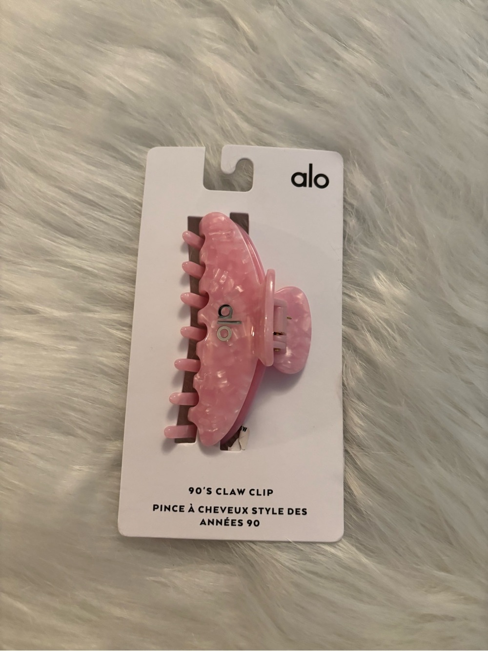Alo 90's Claw Hair Clip Pink Bubble Bath SOLD OUT COLOR!!